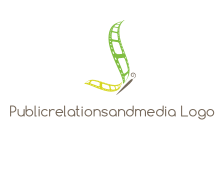 butterfly made of film reel logo