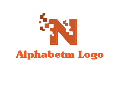 digital letter N logo