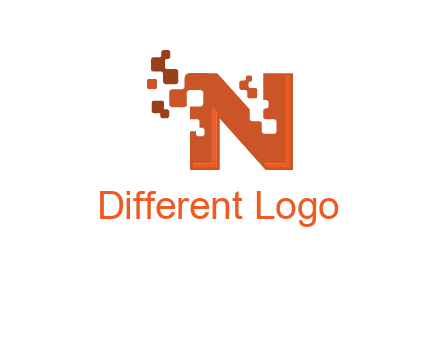 digital letter N logo