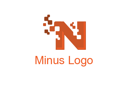 digital letter N logo