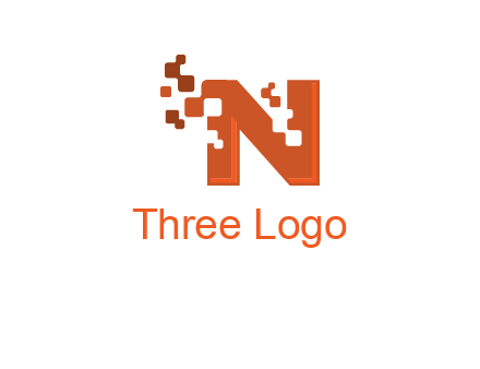 digital letter N logo