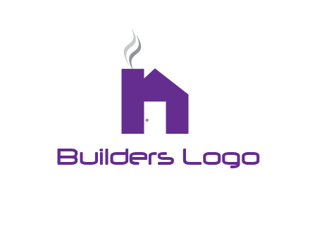 house made of letter n logo