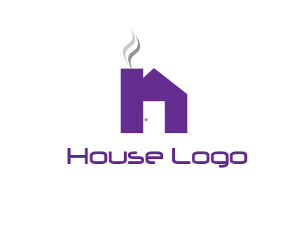 house made of letter n logo