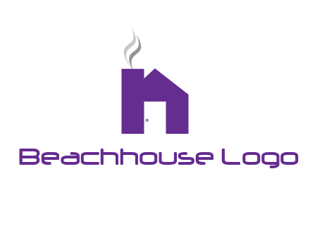house made of letter n logo