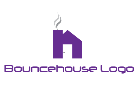 house made of letter n logo