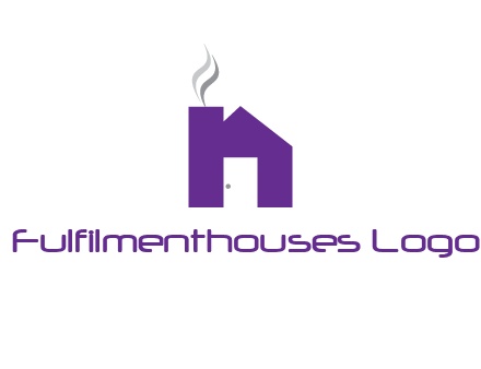 house made of letter n logo