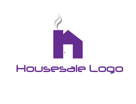 house made of letter n logo