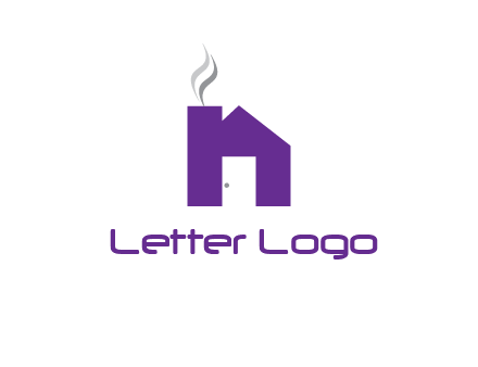 house made of letter n logo