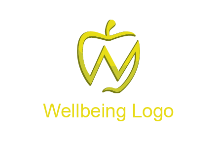 letter N incorporated with apple logo