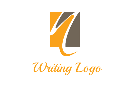 abstract letter n inside rectangle logo