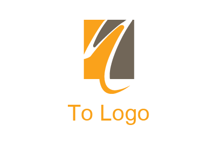 abstract letter n inside rectangle logo
