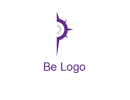letter P made of compass logo