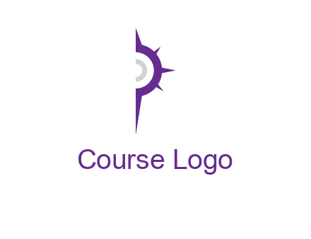 letter P made of compass logo