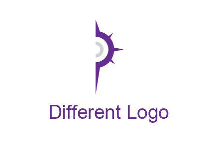 letter P made of compass logo