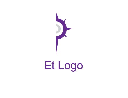 letter P made of compass logo