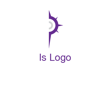 letter P made of compass logo