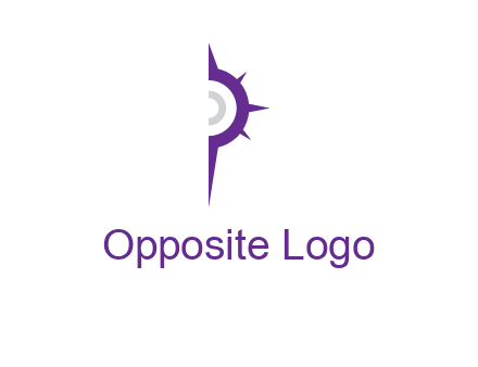 letter P made of compass logo