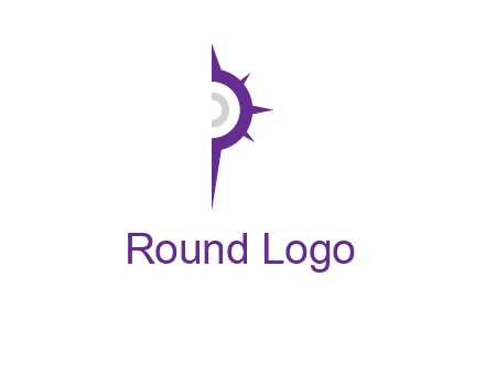 letter P made of compass logo