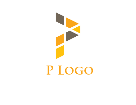 mosaic letter P