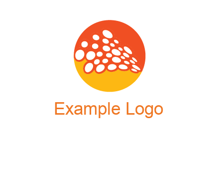 circles in halftone circle