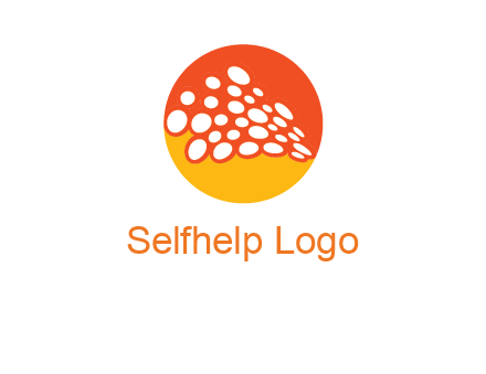 circles in halftone circle