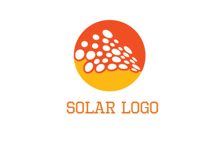 circles in halftone circle