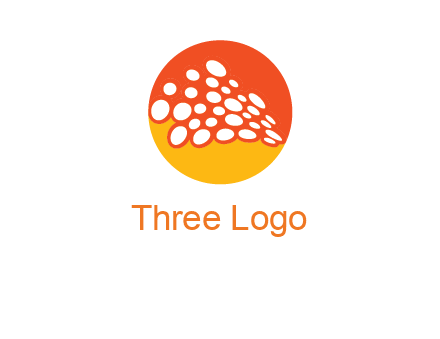 circles in halftone circle