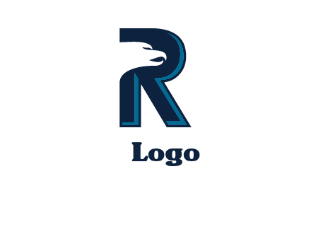 eagle inside letter R logo