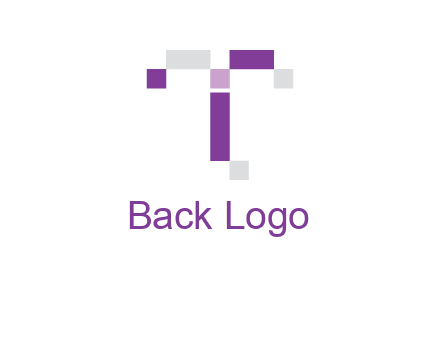 Digital letter T logo