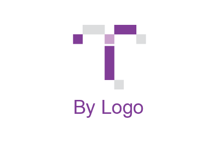 Digital letter T logo