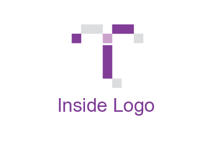 Digital letter T logo