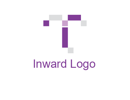 Digital letter T logo
