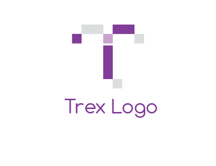 Digital letter T logo