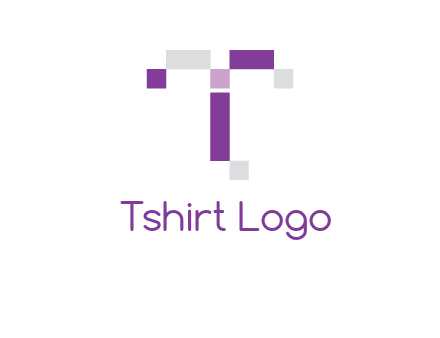 Digital letter T logo