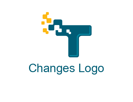 digital letter T logo