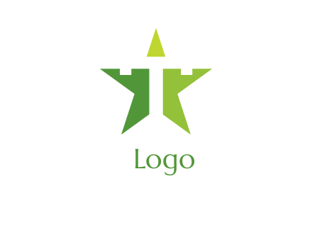 letter T inside star logo
