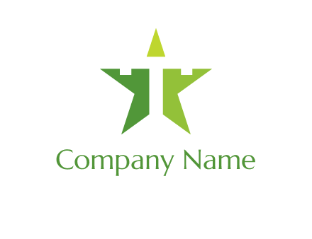 letter T inside star logo