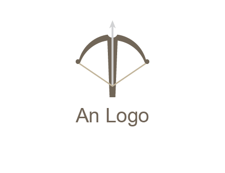 letter T incorporated with bow and arrow logo
