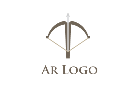 letter T incorporated with bow and arrow logo