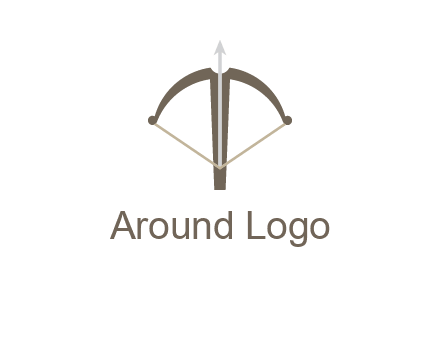 letter T incorporated with bow and arrow logo