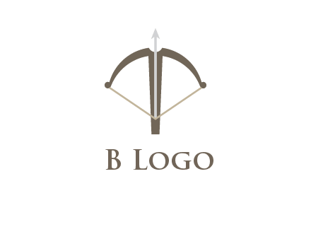 letter T incorporated with bow and arrow logo