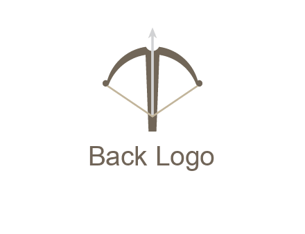letter T incorporated with bow and arrow logo