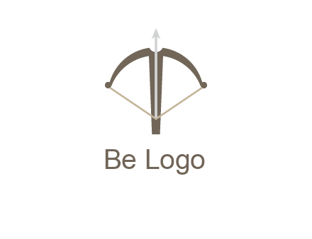 letter T incorporated with bow and arrow logo
