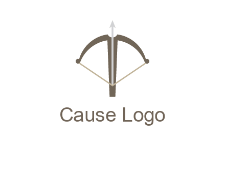letter T incorporated with bow and arrow logo