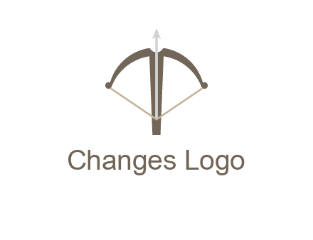 letter T incorporated with bow and arrow logo