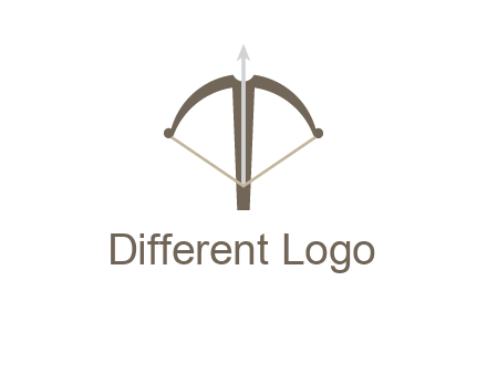 letter T incorporated with bow and arrow logo