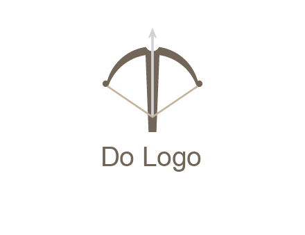 letter T incorporated with bow and arrow logo