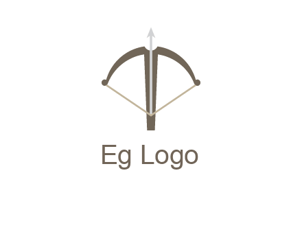 letter T incorporated with bow and arrow logo