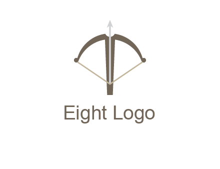 letter T incorporated with bow and arrow logo