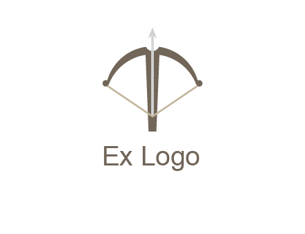 letter T incorporated with bow and arrow logo